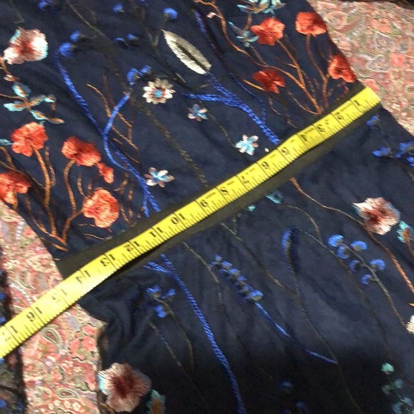 CBR Sheer Long Sleeve Floral Dress Size Large - Picture 11 of 12